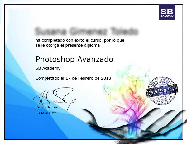 Certificado Curso Photoshop Avanzado